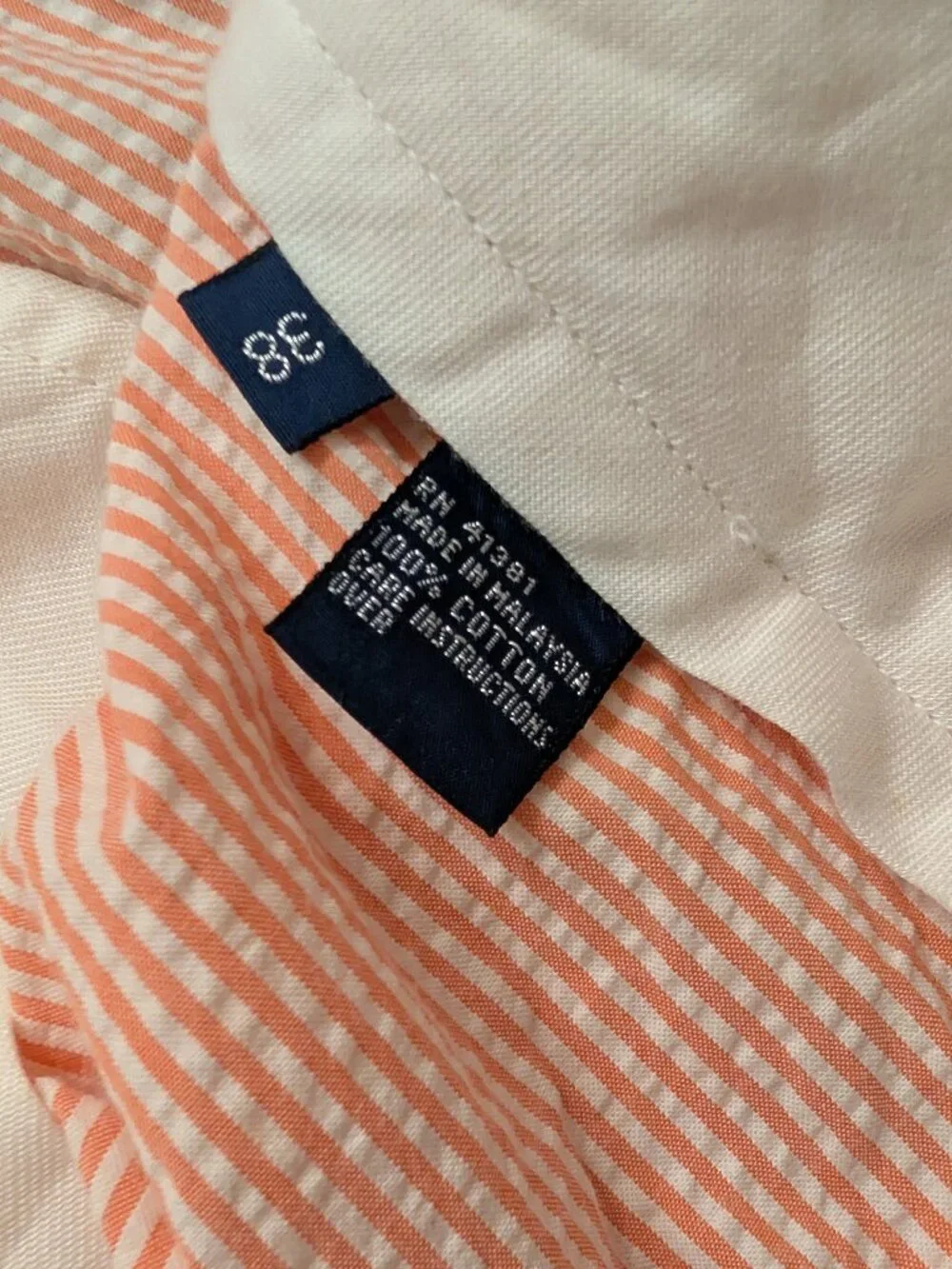 Ralph Lauren Polo Golf Pink White Striped Seersucker Chino Shorts Mens 38 NWT